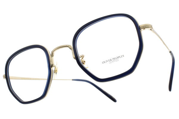 OLIVER PEOPLES 眼鏡OP-40 30TH 5236 (藍-金) 時尚造型框眼鏡品牌- 鏡在眼前-O2O配眼鏡美瞳整合平台